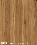 HPL-Tischplatte ,,Antique Walnut“ in Holzoptik 80x80 cm, dicke 12mm