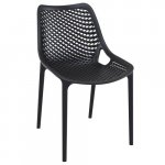 Stuhl "Air" aus Polypropylen in schwarz