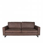 Sofa Arezzo 3-Sitzer Braunes Leder 62x208x100 cm
