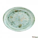 Bonna Odette Olive Teller Platte Oval 6 Set grün 31 cm