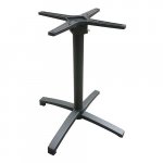 Outdoor Tischuntergestell "Cylus 4" aus Aluminium 72cm Höhe in Farbe Schwarz