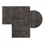 HPL Tischplatte "Enfiber Metallic Oxid" Ø80cm 12mm Dicke