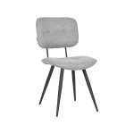 Esszimmerstuhl Lux 49x60x87 cm Zinkgewebe | Schwarzes Metall