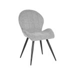 Esszimmerstuhl Sil 51x64x87 cm Zinkgewebe | Schwarzes Metall