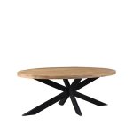 Esstisch ZIP aus massivem Mangoholz 240x100x76 cm | Baumstamm Möbel