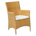 Garda Aluminium Sessel inkl. Polster in Tabaco
