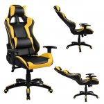 ARMCHAIR GAMING SCHWARZ-GELB PU