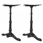 Tischuntergestell "London 2" aus Gusseisen 72cm Höhe in Schwarz
