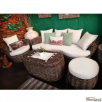 Lounge-Set ELPIDA aus Rattan Kooboo Grau