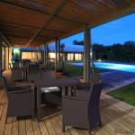 Outdoor-Sessel California in Braun