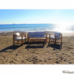 PRIMITIVE Lounge-Set aus indonesischem Teakholz