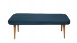 Bank "Pax" 120x48x46 cm aus Stoff und Holzbeinen