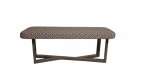 Bank "Polar" 180x48x46 cm aus Stoff und Metallgestell