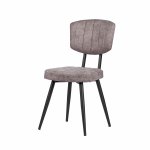 Stuhl "Rimit" in grau mit Metallbeinen