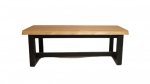 Bank "Rustic" 180x48x46 cm aus Holz und Metallgestell