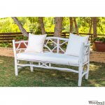 Sofa aus exotischem Teakholz mit speziellem Design aus Zweigen