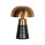 Table lamp Toad 31x31x41 cm Antique gold metal l Black metal