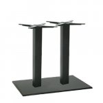 Tischuntergestell "Bergamo" aus Gusseisen 72cm Höhe in Schwarz