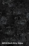 HPL-Tischplatte ,,WD10 Dark Dirty Stone“ in Marmoroptik 80x80 cm, dicke 12mm