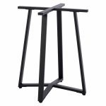 TISCHUNTERGESTELL SCHWARZ METALL 60x60x72 cm