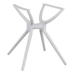 Table base made of white polypropylene