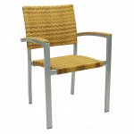 Stapelstuhl Aluminium Borneo in Tabaco