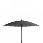 Parasol "Columbia" in gray - ø260 made of polyester and aluminum
