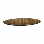 Table top "Topalit Smartline" in Atacama cherry wood Ø80 cm 1,9cm strength