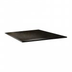Tischplatte "Topalit Smartline" in Zypern Metall 70x70 cm 1,9cm Stärke