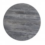Tischplatte Werzalit Ø70 cm aus altem Kiefernholz