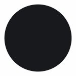 HPL TISCHPLATTE IN SCHWARZ Φ69 cm DICKE 12mm