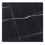 Tischplatte Schwarzer Marmor WERZALIT 80x80 Stärke  35 mm