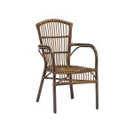 Aluminium Sessel "BERGEN" in beige natur