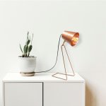 Tischlampe Metall Bronze 15x25x40 cm