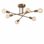 moderne Metalldeckenlampe (vintage/antike in goldfarben)