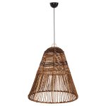 DECKENHÄNGELEUCHTE GETROCKNETE BANANENBAUMFASERN IN BRAUN FARBE Φ61x61-156cm
