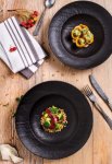 Pasta Teller Tognana Vulcania Schwarz Ø29cm 6 Set