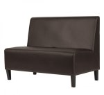 AMERICAN DINERBANK / GASTRONOMIE / LOUNGESOFA / SITZBANK / DINERMÖBEL/BRAUN
