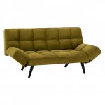 Sofa-Bett 3 Sitzer aus Olive Samt 182x80x88cm