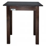 Rechteckiger Tisch aus Buchenholz in Wenge 60x60cm