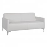 Sofa 3-Sitzer "Nellie" aus weißem PU 163x71x71cm