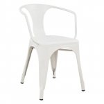 Stuhl VANTAGGIO COMFORT "Milch weiß" Stuhl im Industry-Design, stapelbar, Woodwell