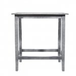 Bar Tisch aus Buche in Patina-Grau