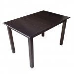 Rechteckiger Tisch aus Buchenholz in Wenge 120x80x72H cm