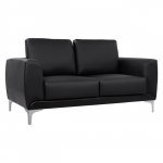 Sofa 2-Sitzer "Kenzie" mit schwarzer PU 142x81x81 cm