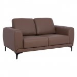 Sofa 2-Sitzer "Kenzie" mit braunem PU 142x81x81 cm
