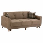 SCHLAFCOUCH 3 SITZER KRISTINA BEIGE 210x80x86 cm.