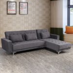 "ELIZA" Ecksofa umkehrbar in dunkelgrau 244Χ162Χ84Υ cm