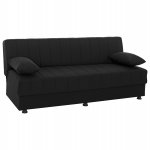 SCHLAFSOFA "ANDRI" 3-SITZER SCHWARZ 180x72x77 cm