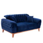SCHLAFSOFA "BENNINGTON" 2-SITZER IN BLAU